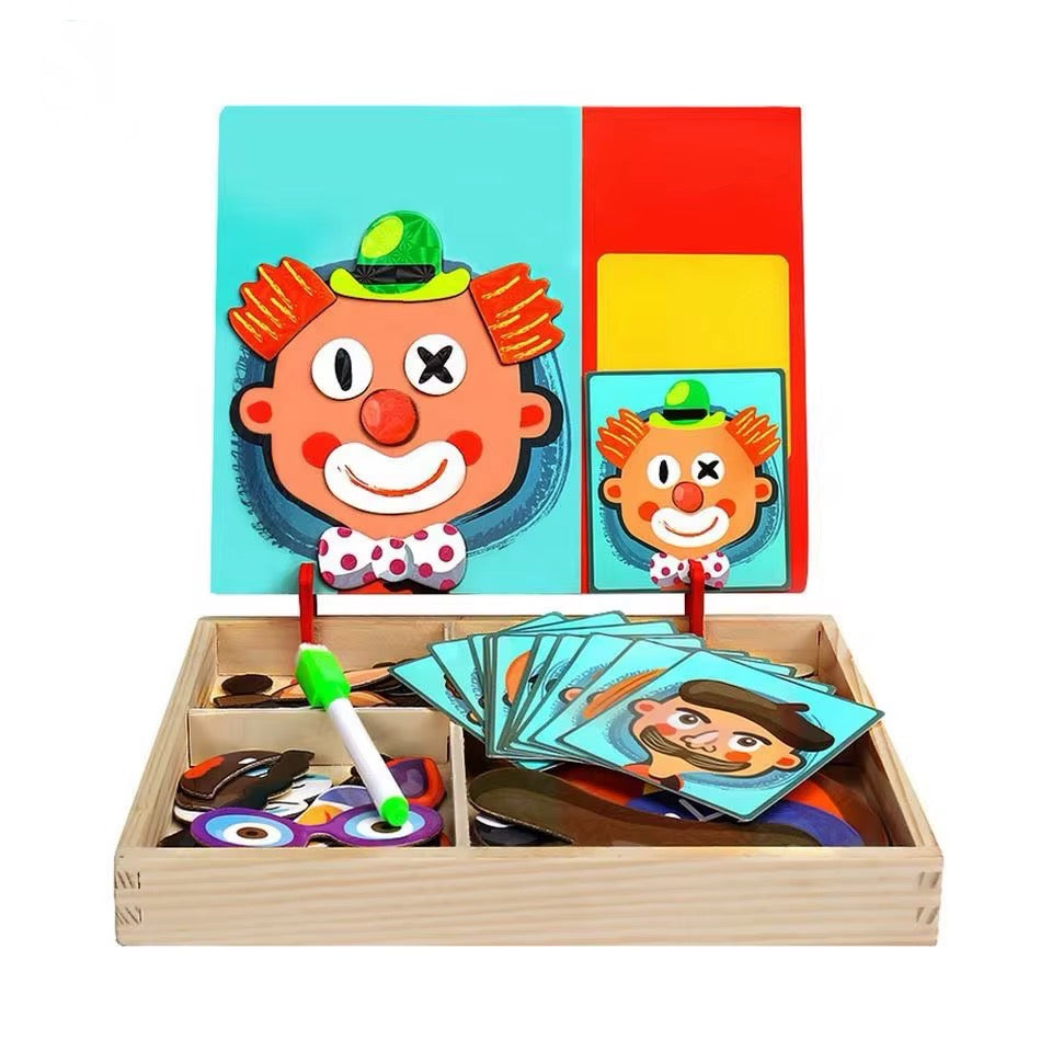 Facial Features Puzzle Box