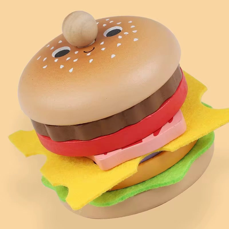 Wooden Fast Food Play Set