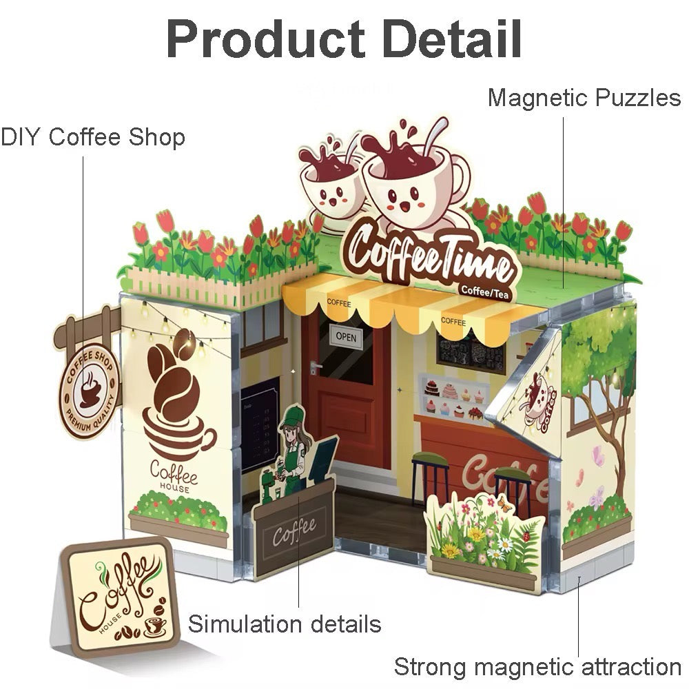 Magnetic Tiles Coffee Shop