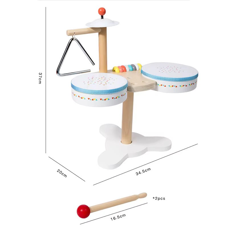 Wooden Kids Drum Kit Set