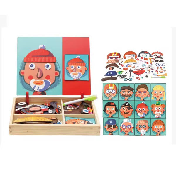 Facial Features Puzzle Box