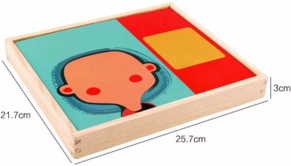 Facial Features Puzzle Box