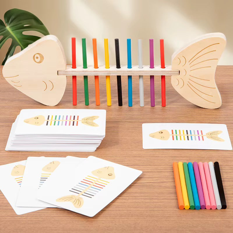 Rainbow Fish Bone Colour Matching Game
