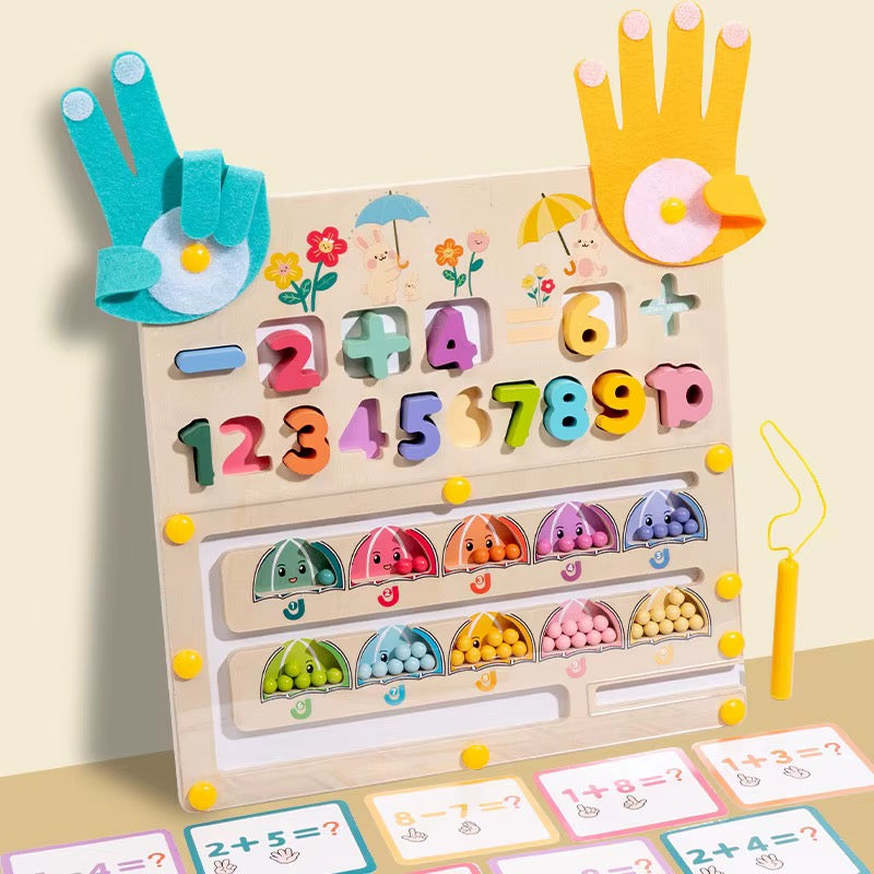 2-in-1 Magnetic Bead Counting & Maths Board