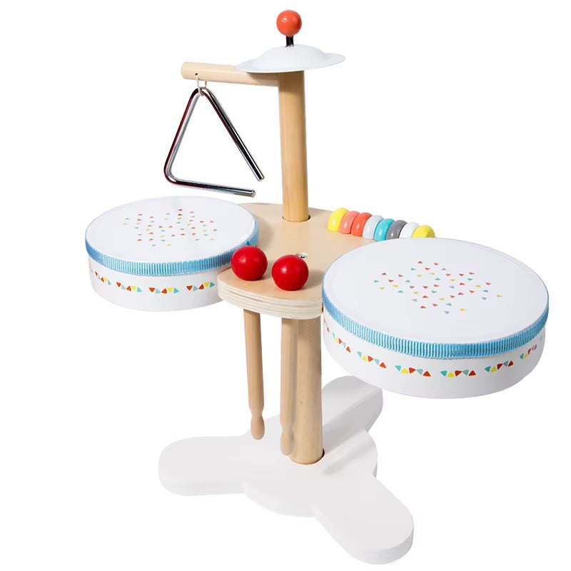 Wooden Kids Drum Kit Set