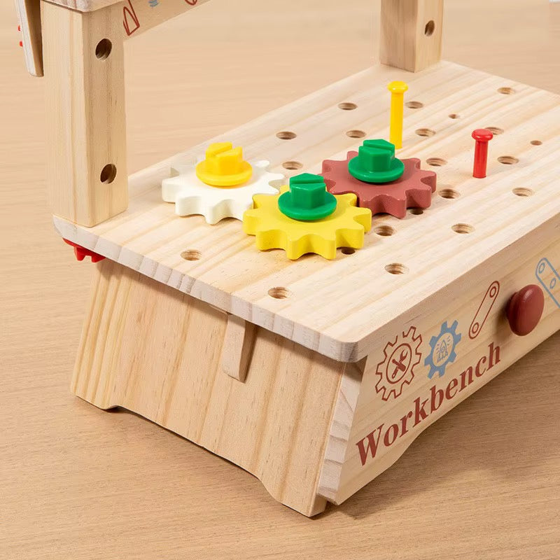 Wooden Kids Workbench Tool & Build Set