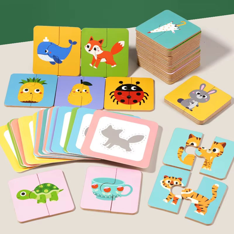 Animal Shadow Matching Card Game