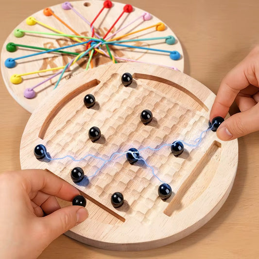 2-in-1 Magnetic Peg & Rope Pattern Board