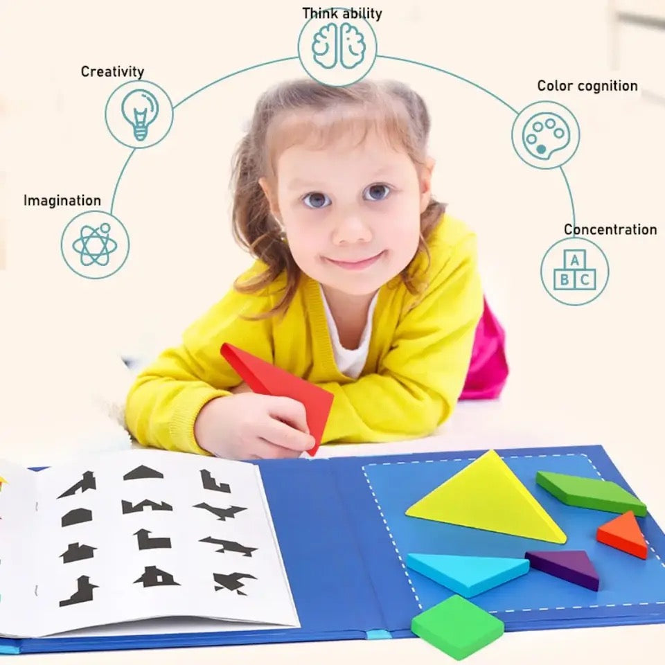 Magnetic Tangram Puzzle Book