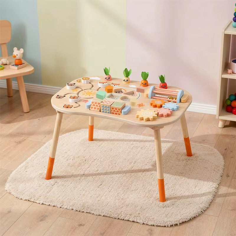 Wooden Baby Montessori Activity Table