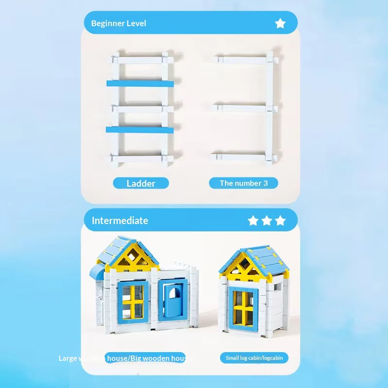 Beach Cabin Building Blocks Play Set