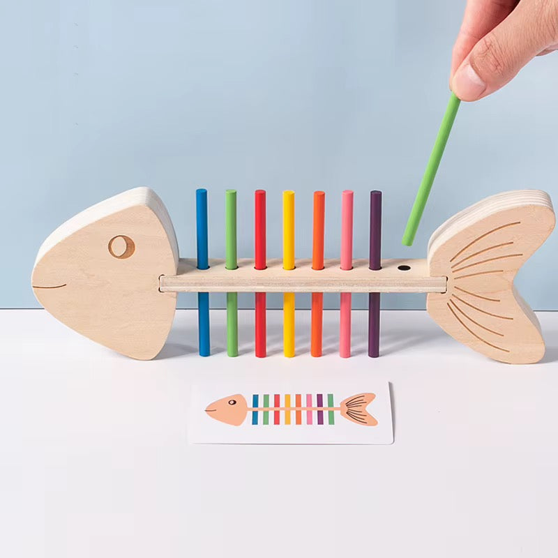 Rainbow Fish Bone Colour Matching Game