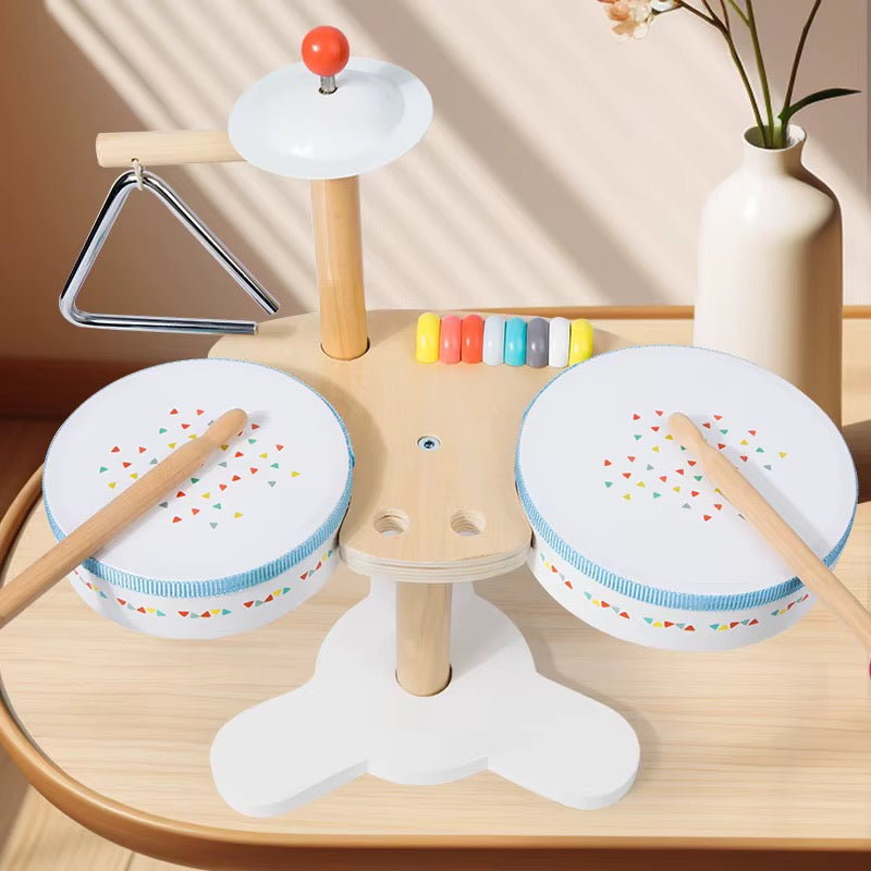 Wooden Kids Drum Kit Set