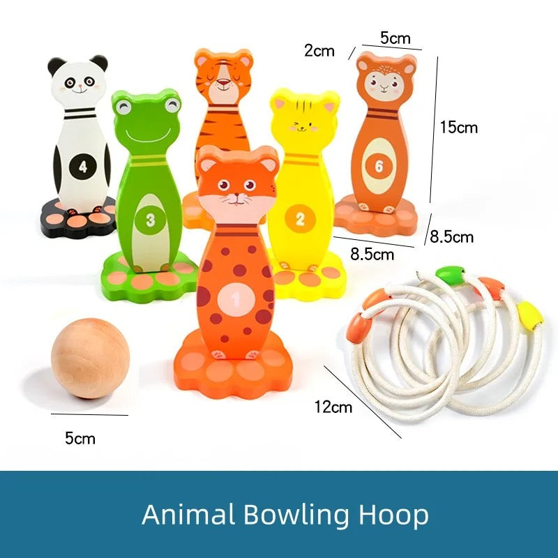 Animal Bowling Hoop Game