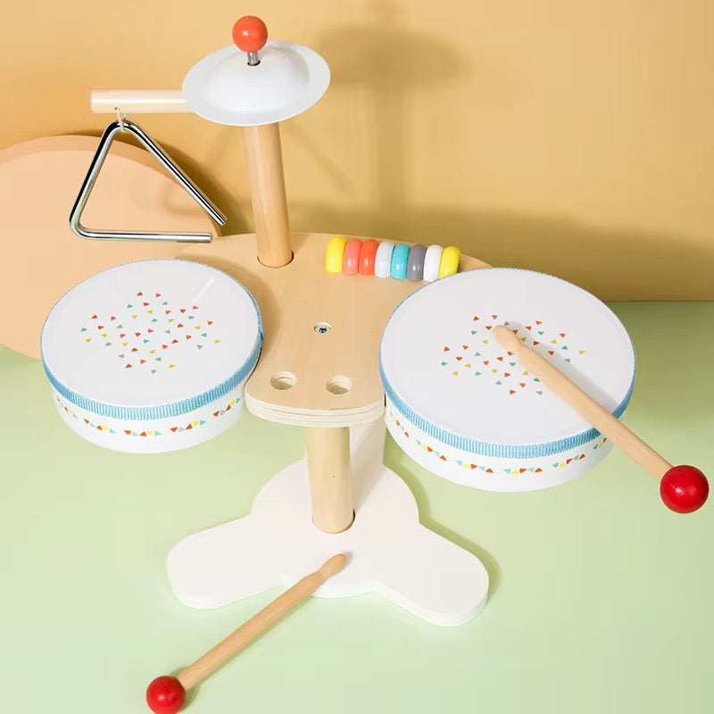 Wooden Kids Drum Kit Set