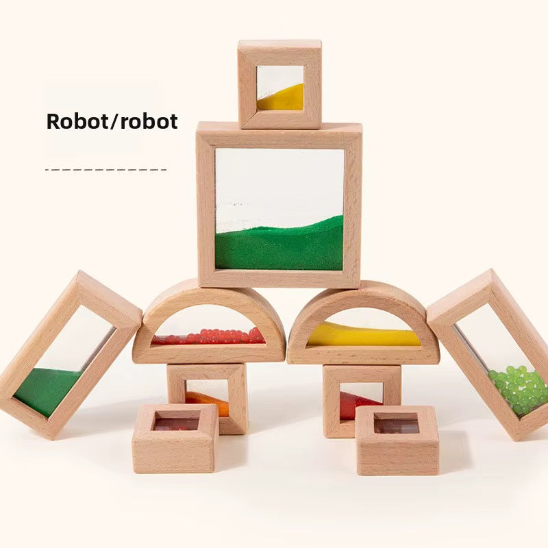 Wooden Sensory Discovery Blocks — 22 Pieces
