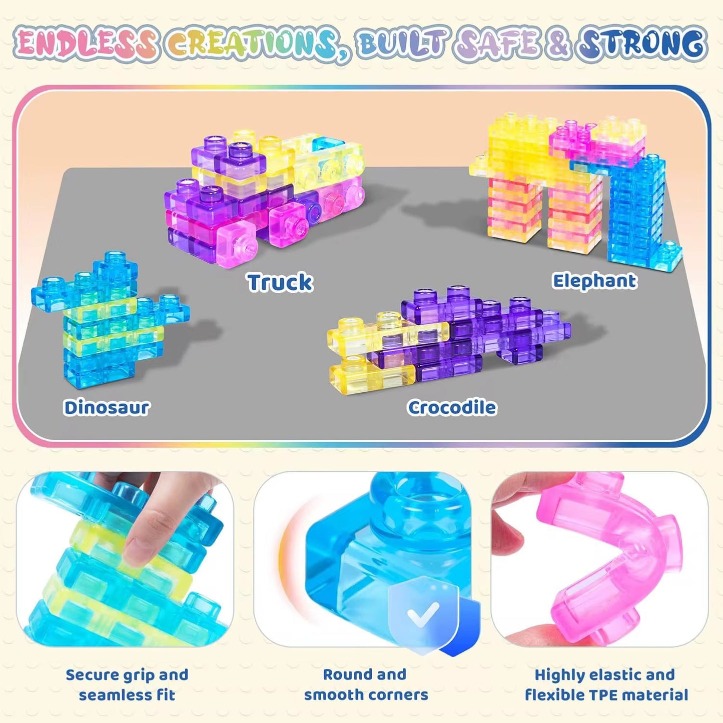 Squishy Gummy Builder Blocks