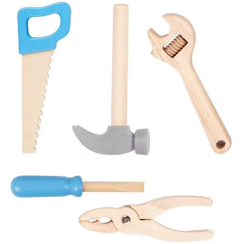 Wooden Kids Workbench Tool & Build Set