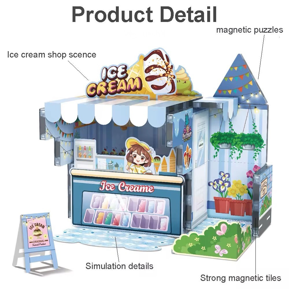Magnetic Tiles Ice Cream Shop