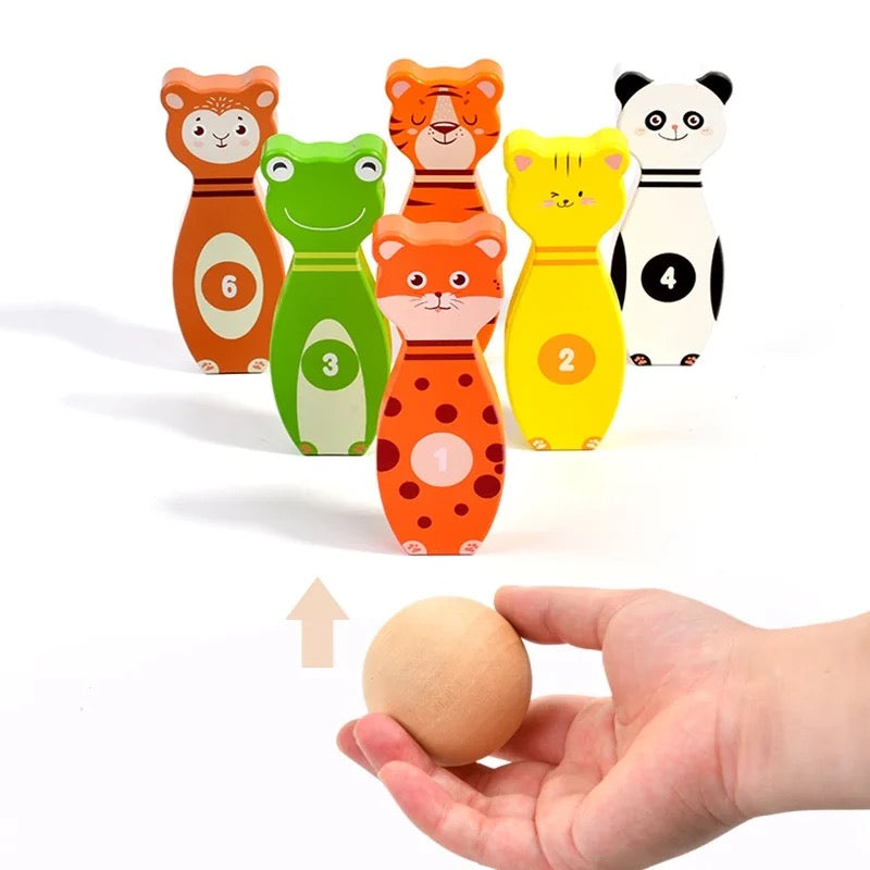 Animal Bowling Hoop Game