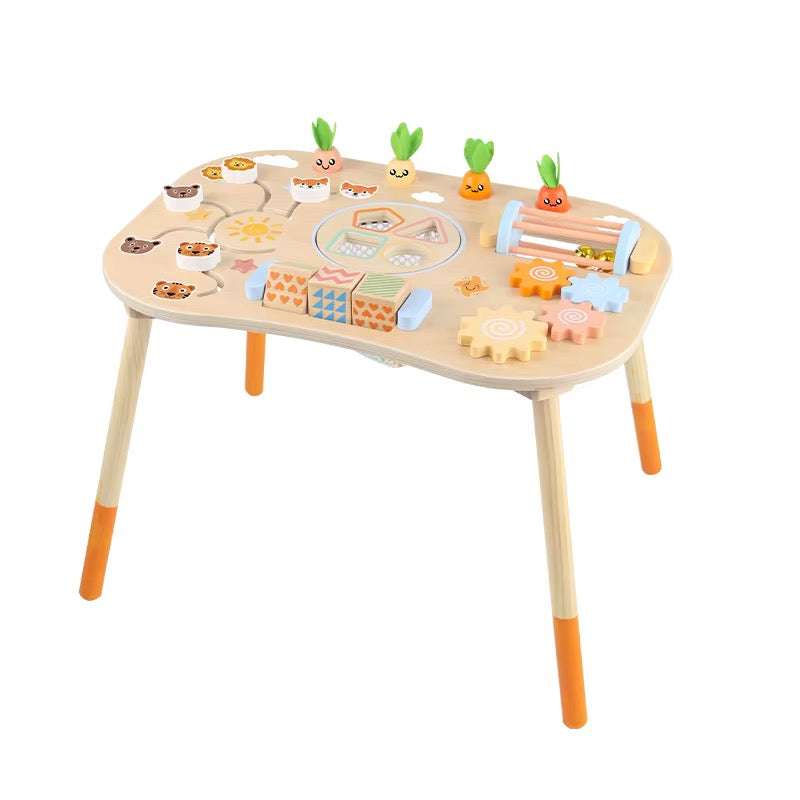 Wooden Baby Montessori Activity Table