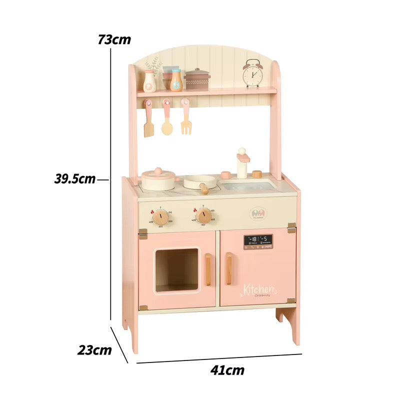 Wooden Dreamy Kitchen Play Set — Pink