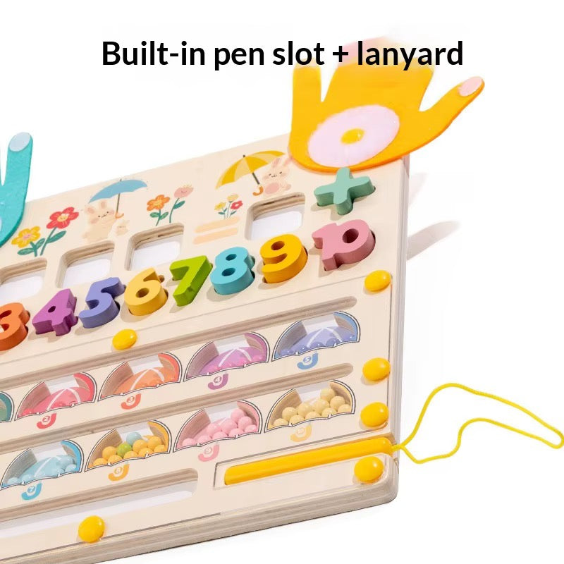 2-in-1 Magnetic Bead Counting & Maths Board