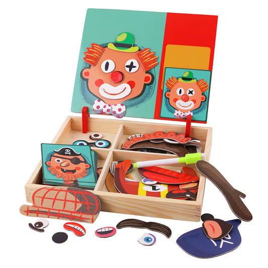 Facial Features Puzzle Box