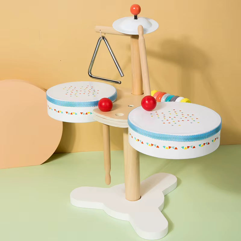 Wooden Kids Drum Kit Set
