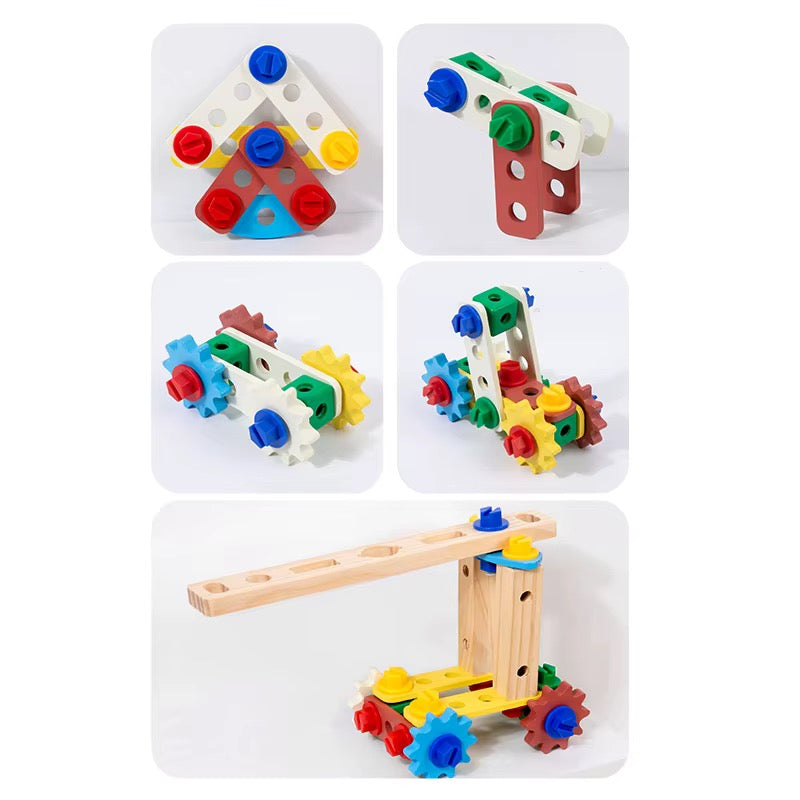 Wooden Kids Workbench Tool & Build Set