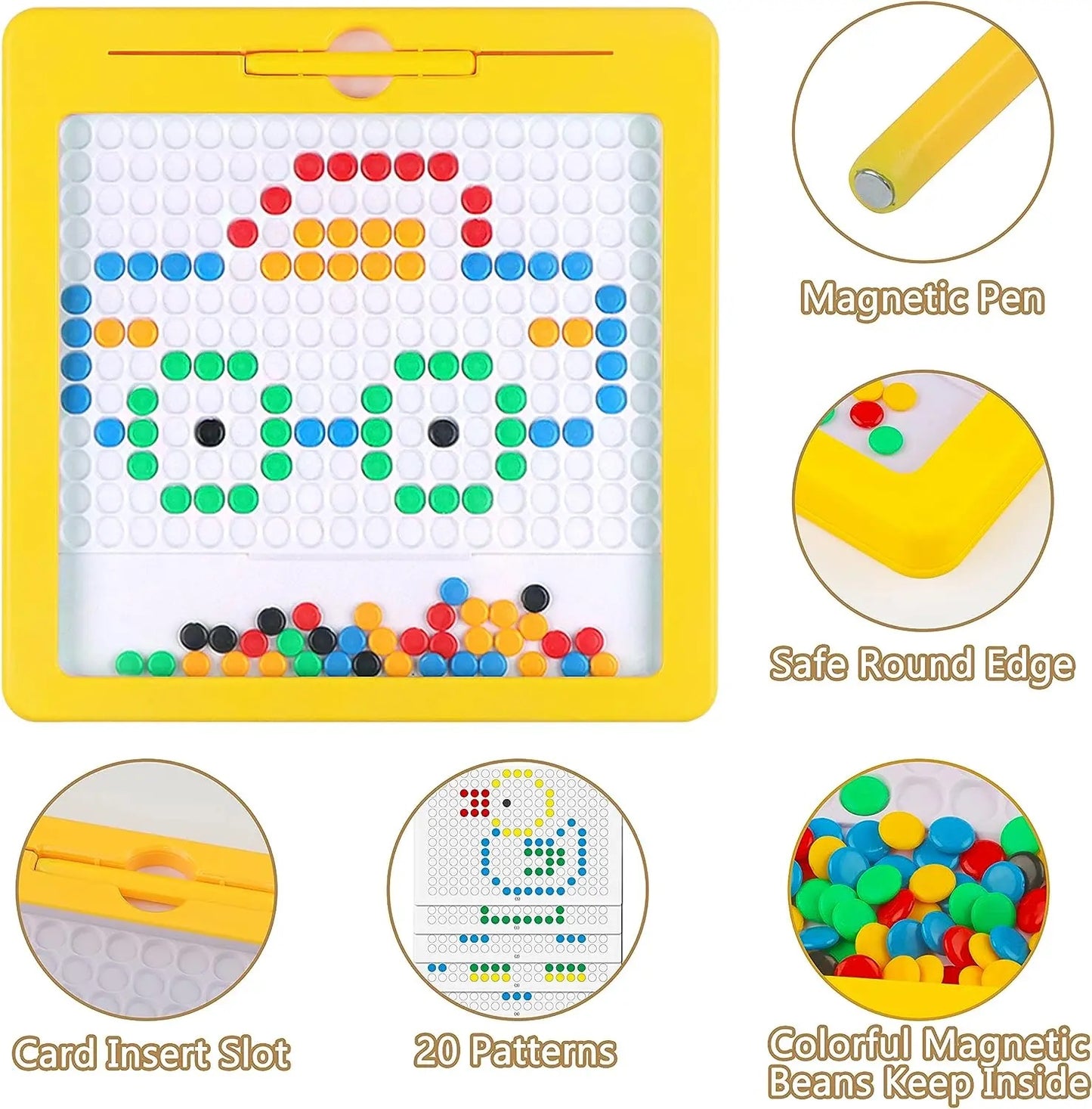 Magnetic bead drawing board