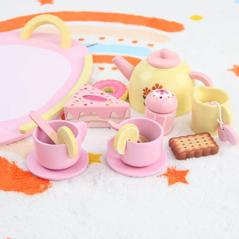 Wooden Afternoon Tea Party Play Set