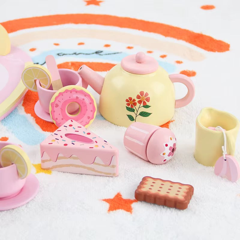Wooden Afternoon Tea Party Play Set