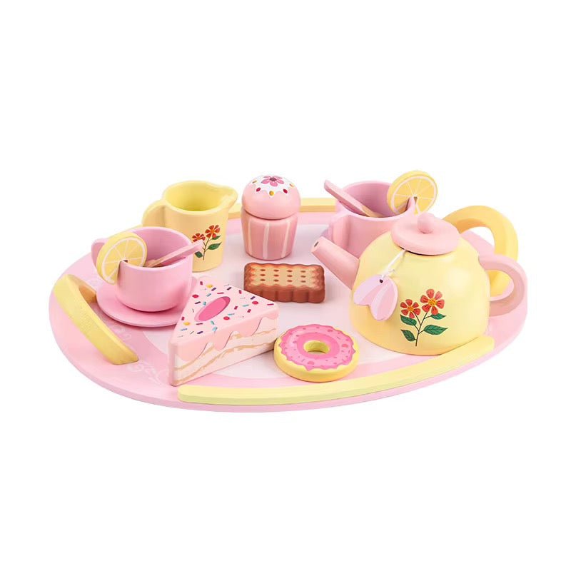 Wooden Afternoon Tea Party Play Set