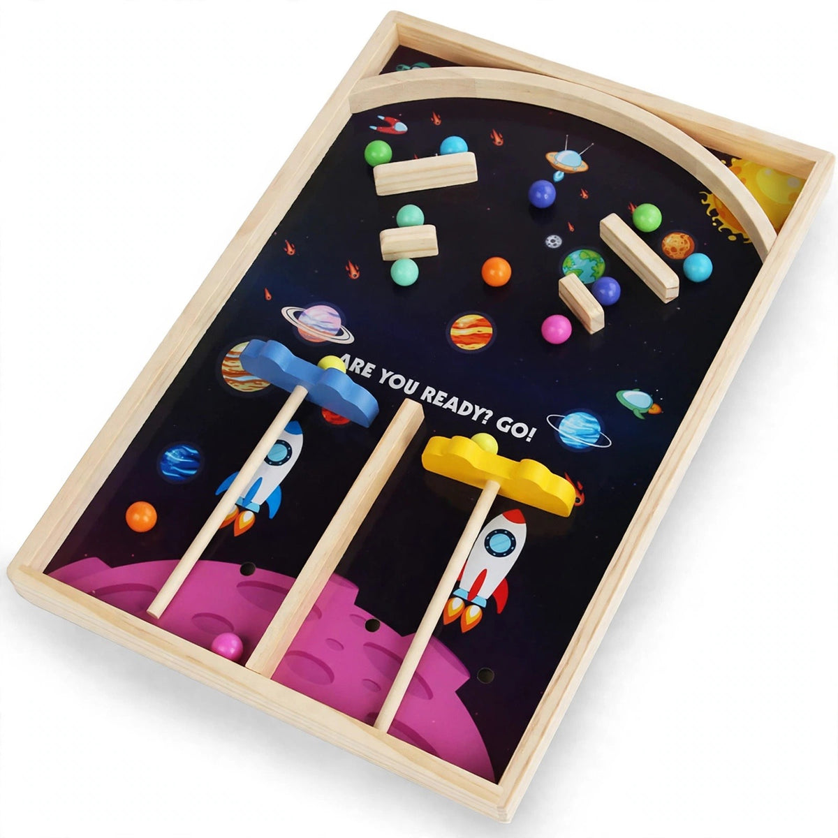 Space Adventure Marble Pinball Board Game