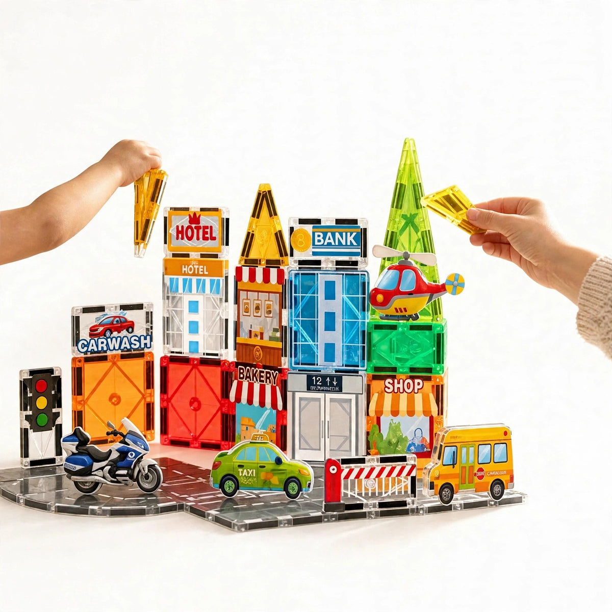 Magnetic Tiles City Builder Set — 31 Pieces