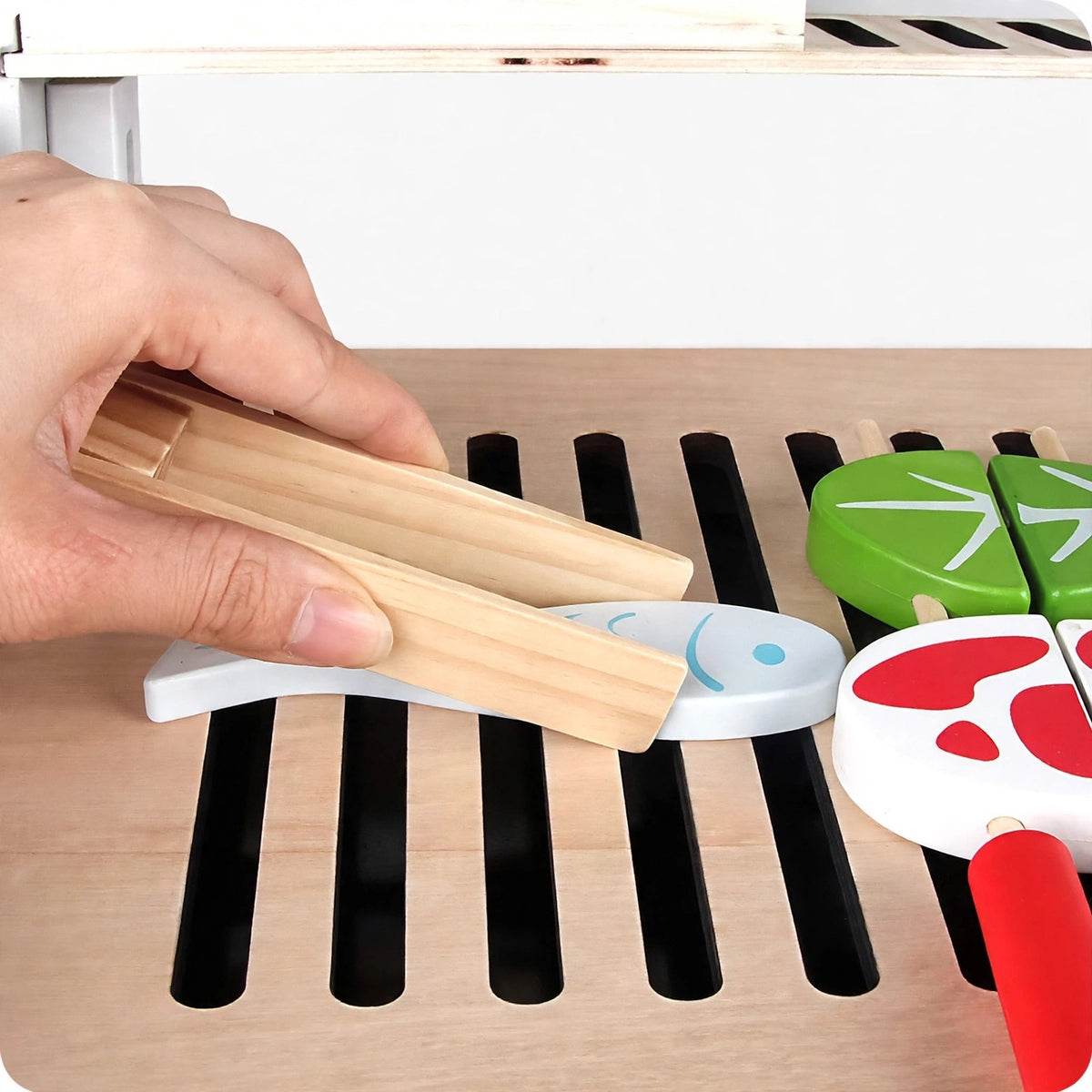 Wooden BBQ Braai Grill Play Set — Large