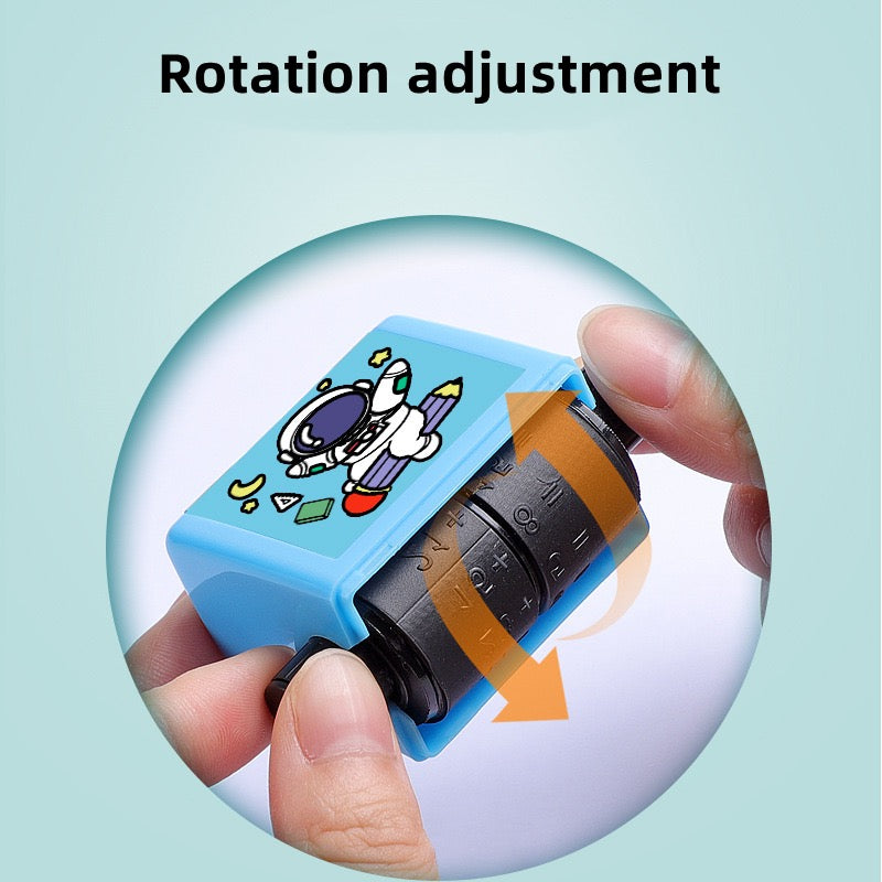 Math roller stamp