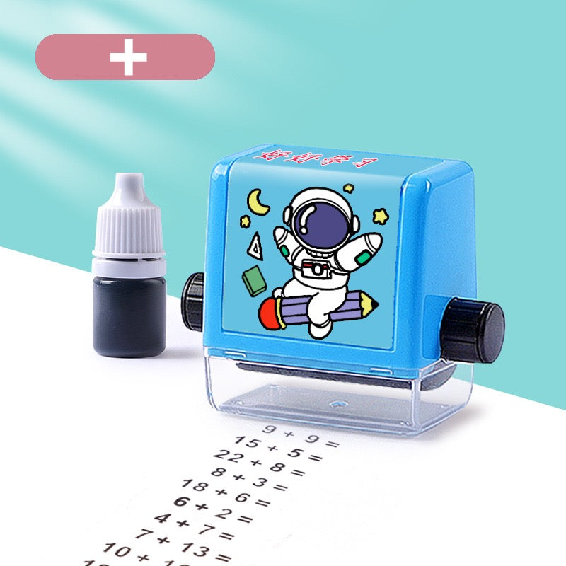 Math roller stamp