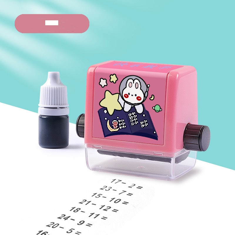 Math roller stamp